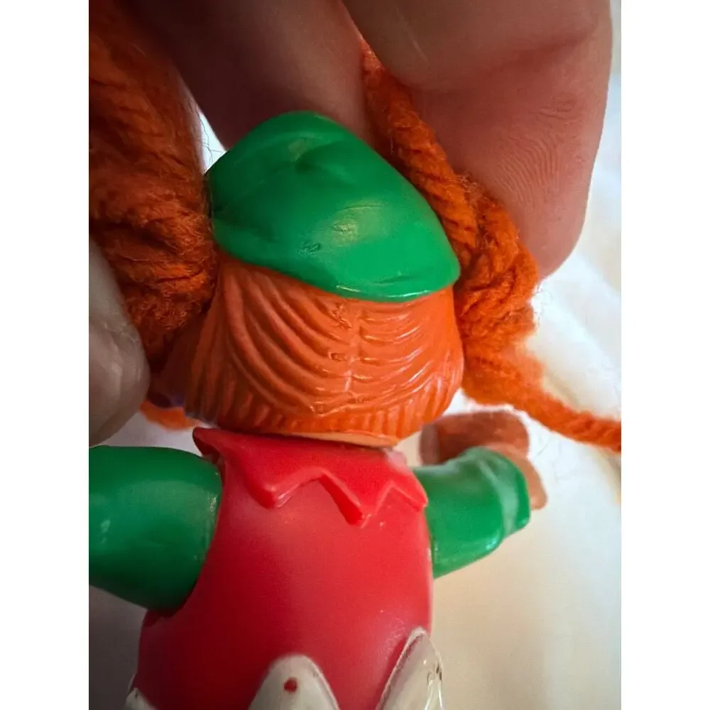 Vintage 1994 Cabbage Patch Kids PVC Figure Red Hair Firewood Teddy Apron 3